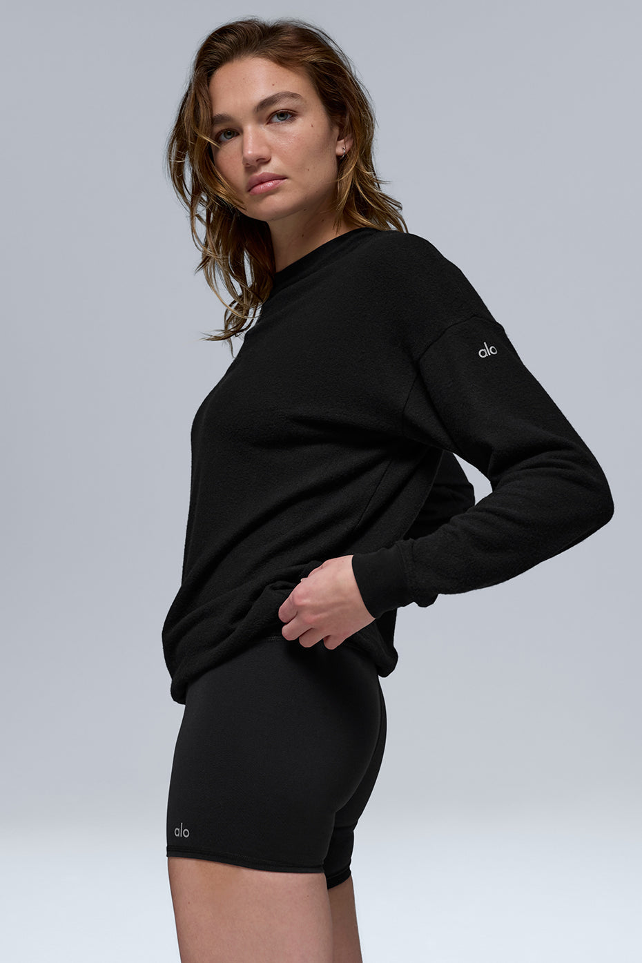 alo Soho Pullover - Black
