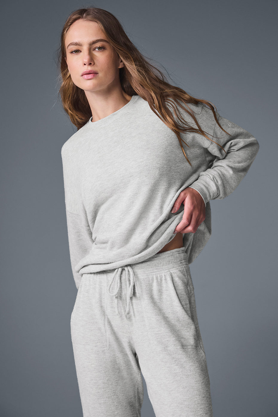 alo Soho Pullover - Athletic Heather Grey