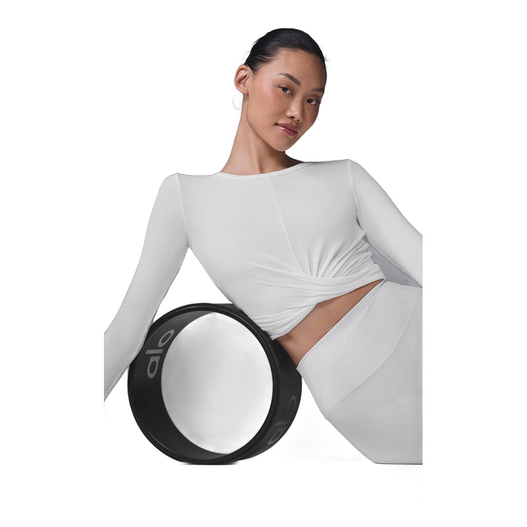 alo Cover Long Sleeve Top - White
