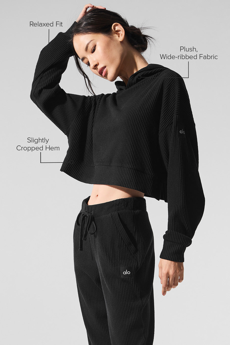 alo Muse Hoodie - Black