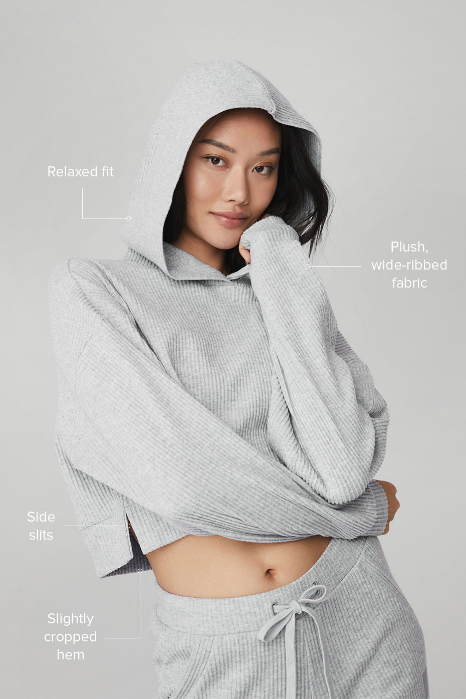 alo Muse Hoodie - Athletic Heather Grey