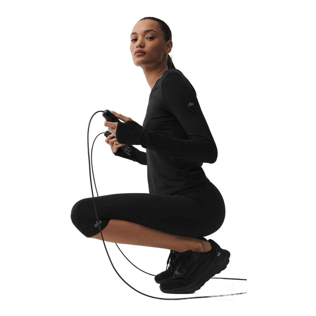 alo Alosoft Finesse Long Sleeve - Black