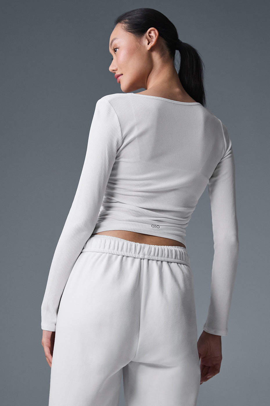 alo Gather Long Sleeve - White