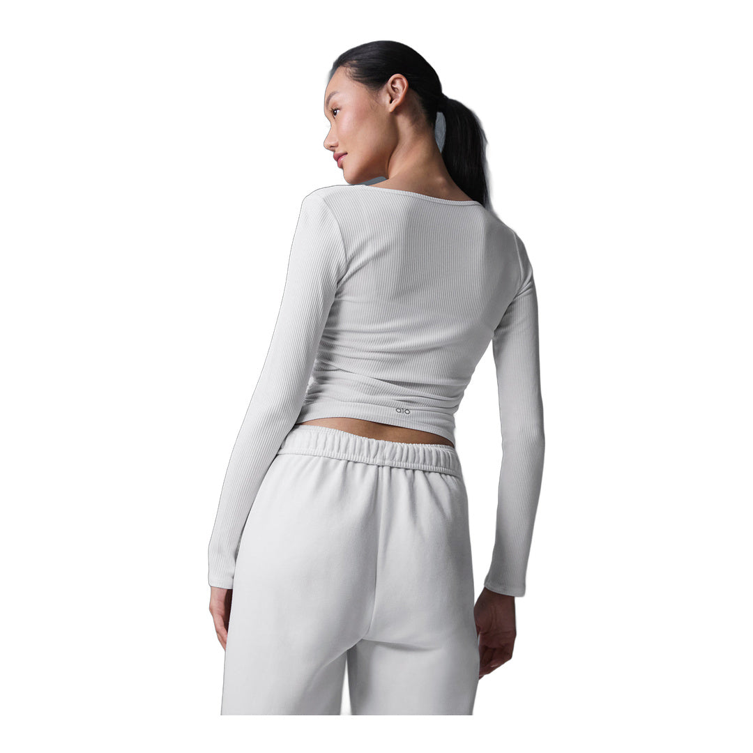 alo Gather Long Sleeve - White