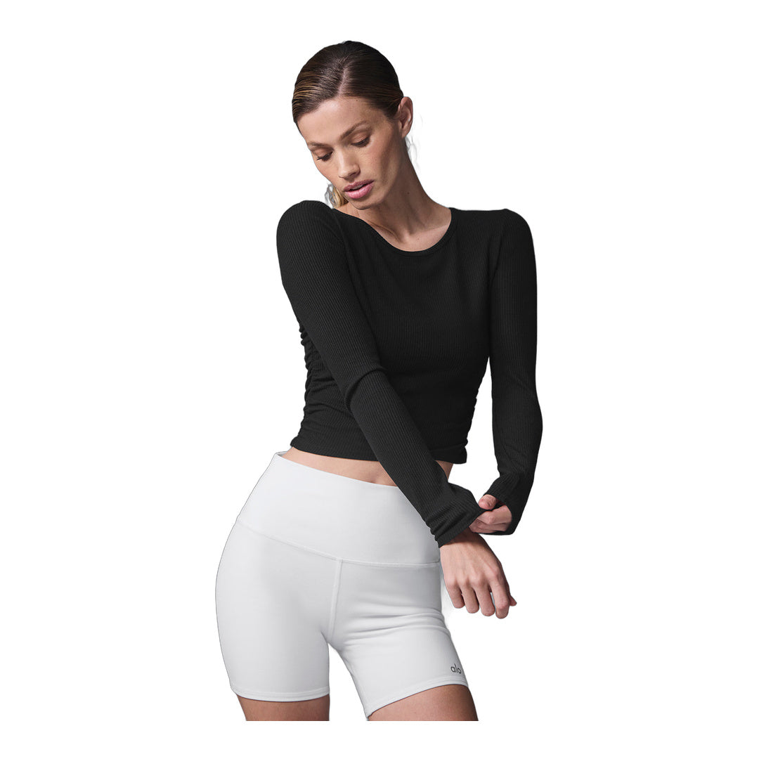 alo Gather Long Sleeve - Black