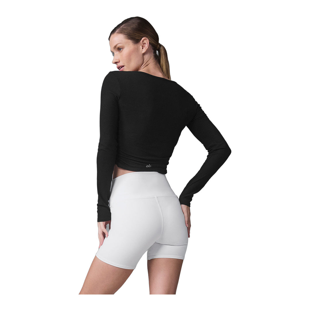 alo Gather Long Sleeve - Black