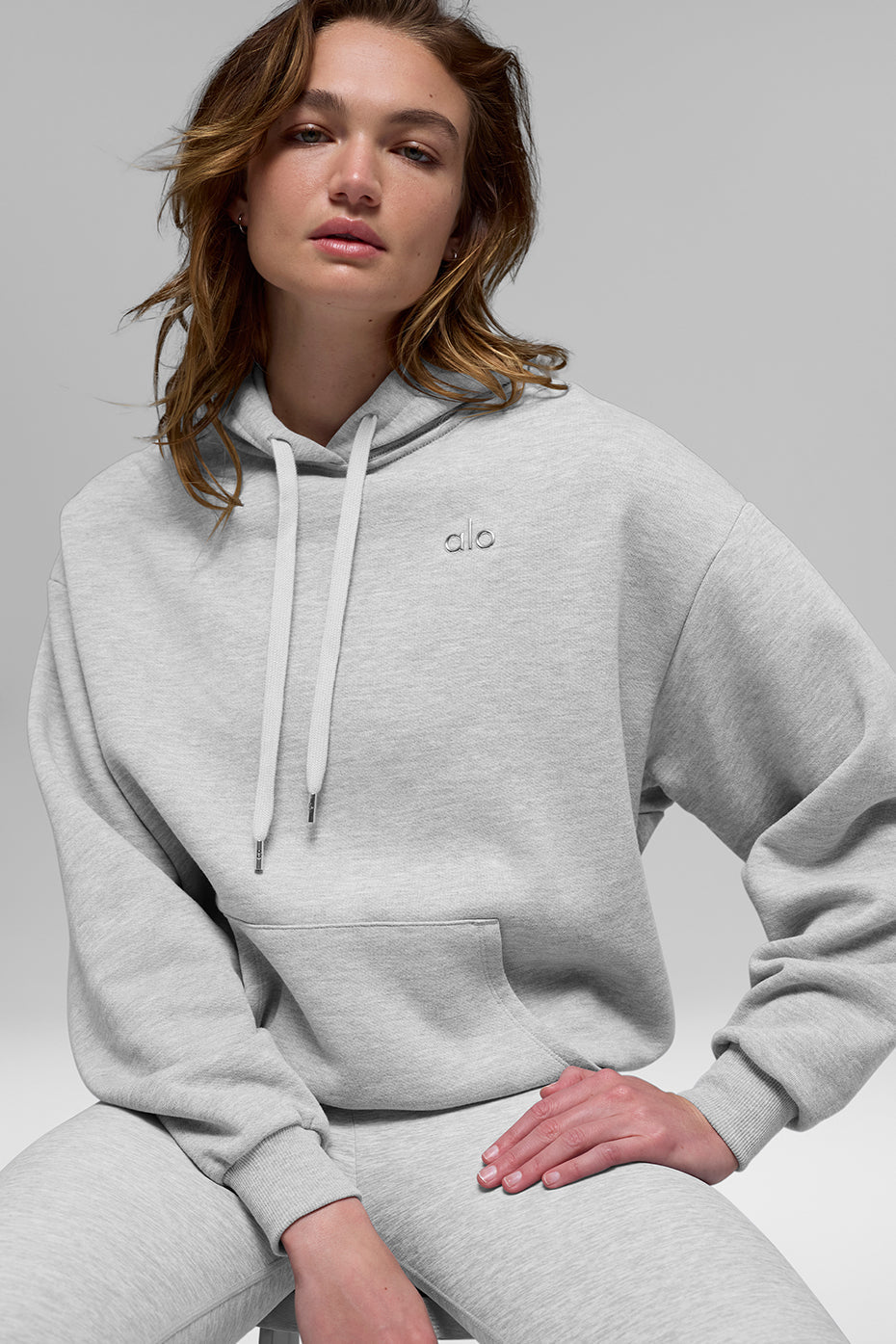 alo Accolade Hoodie - Athletic Heather Grey