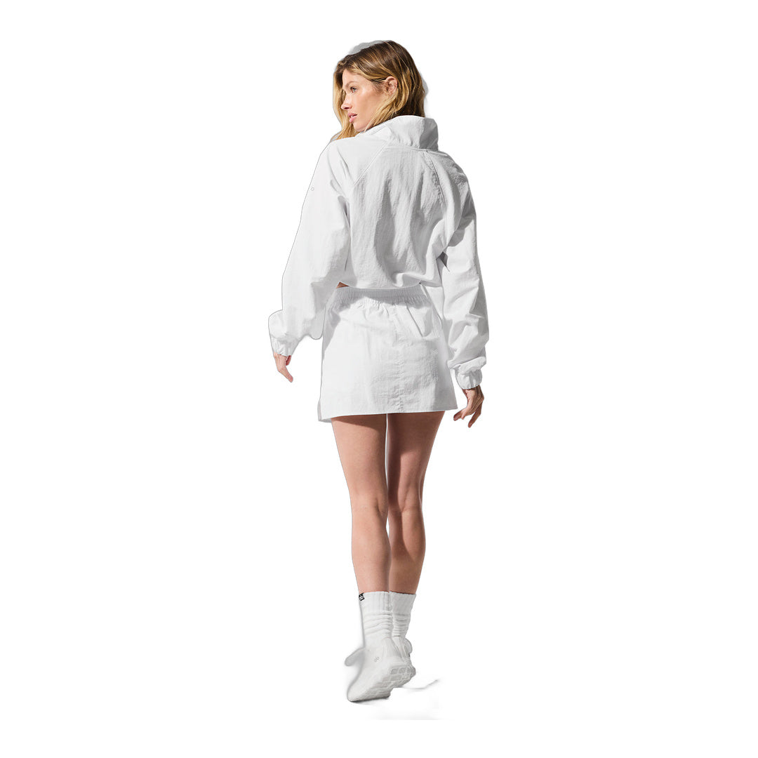 alo Cropped 1/4 Zip Alumni Pullover - White