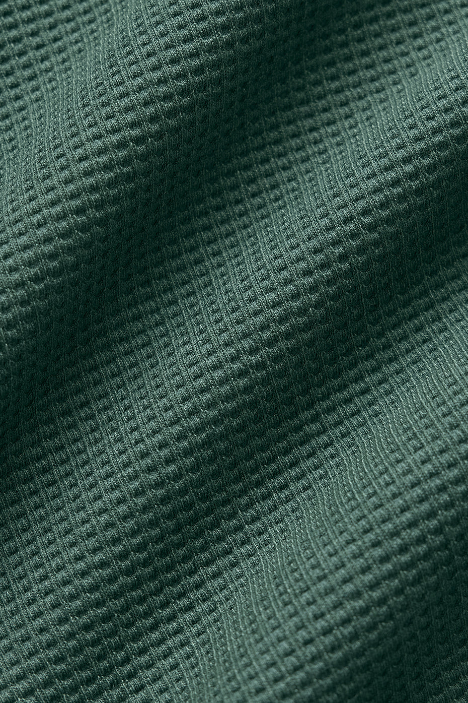 alo Waffle Weekend Escape Mock Neck Long Sleeve - Clover Green
