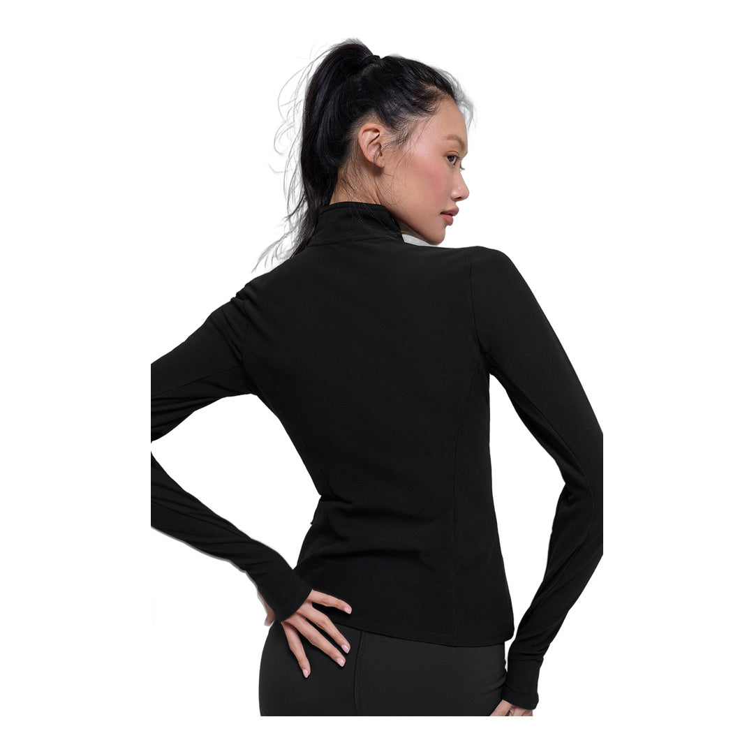 alo Alosoft 1/2 Zip Rapid Pullover - Black