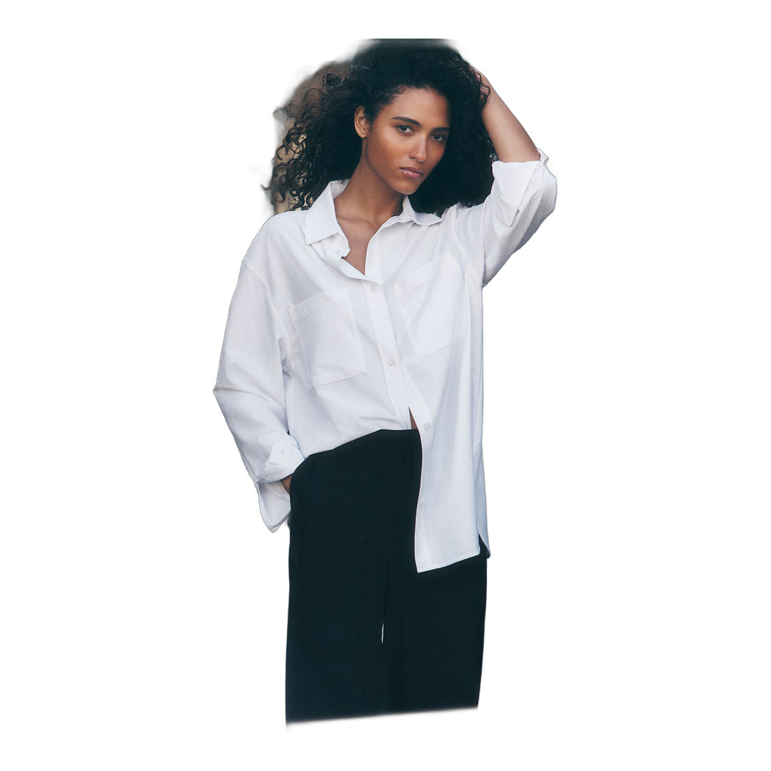 alo Dreamscape Button Down Long Sleeve - White