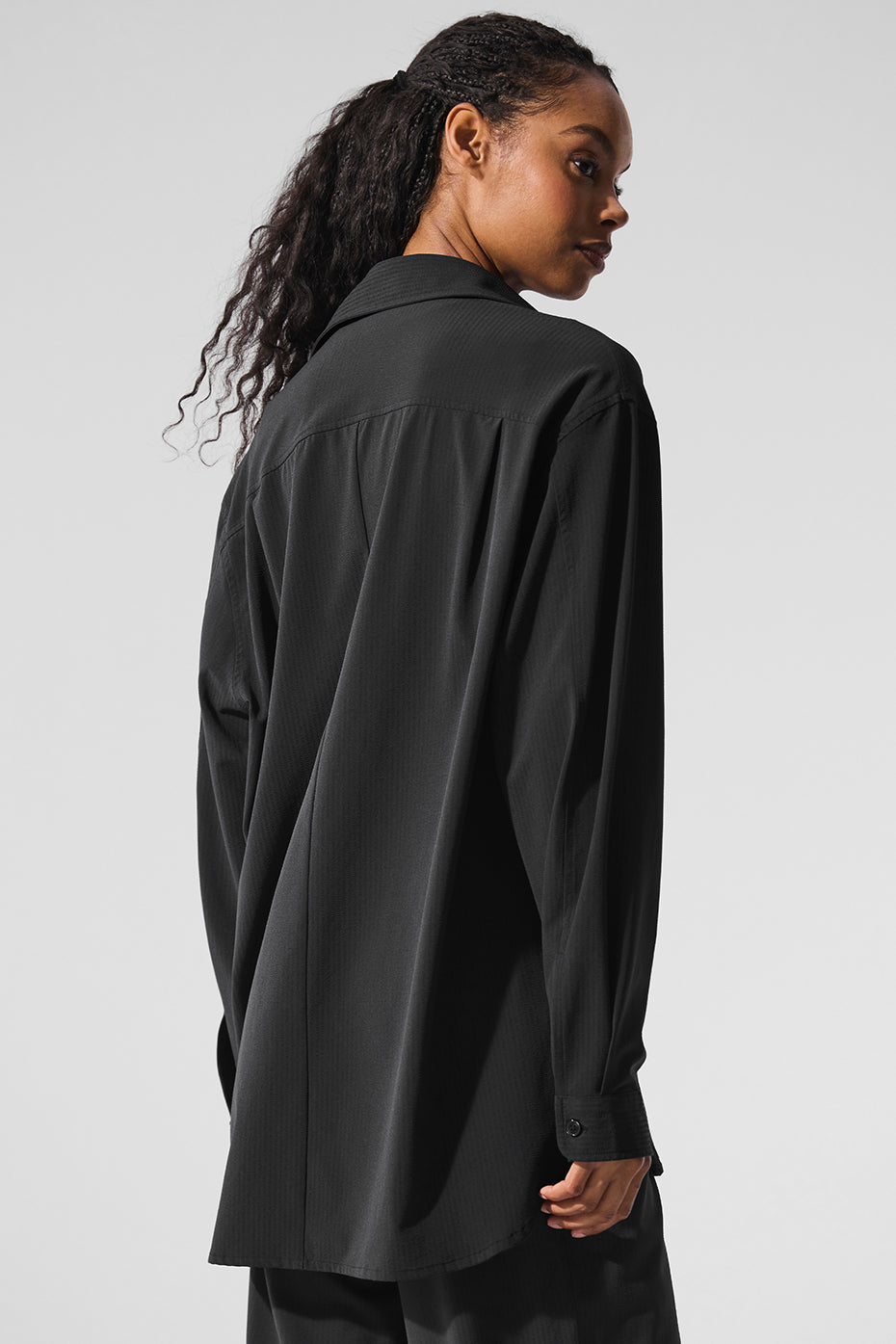 alo Dreamscape Button Down Long Sleeve - Black