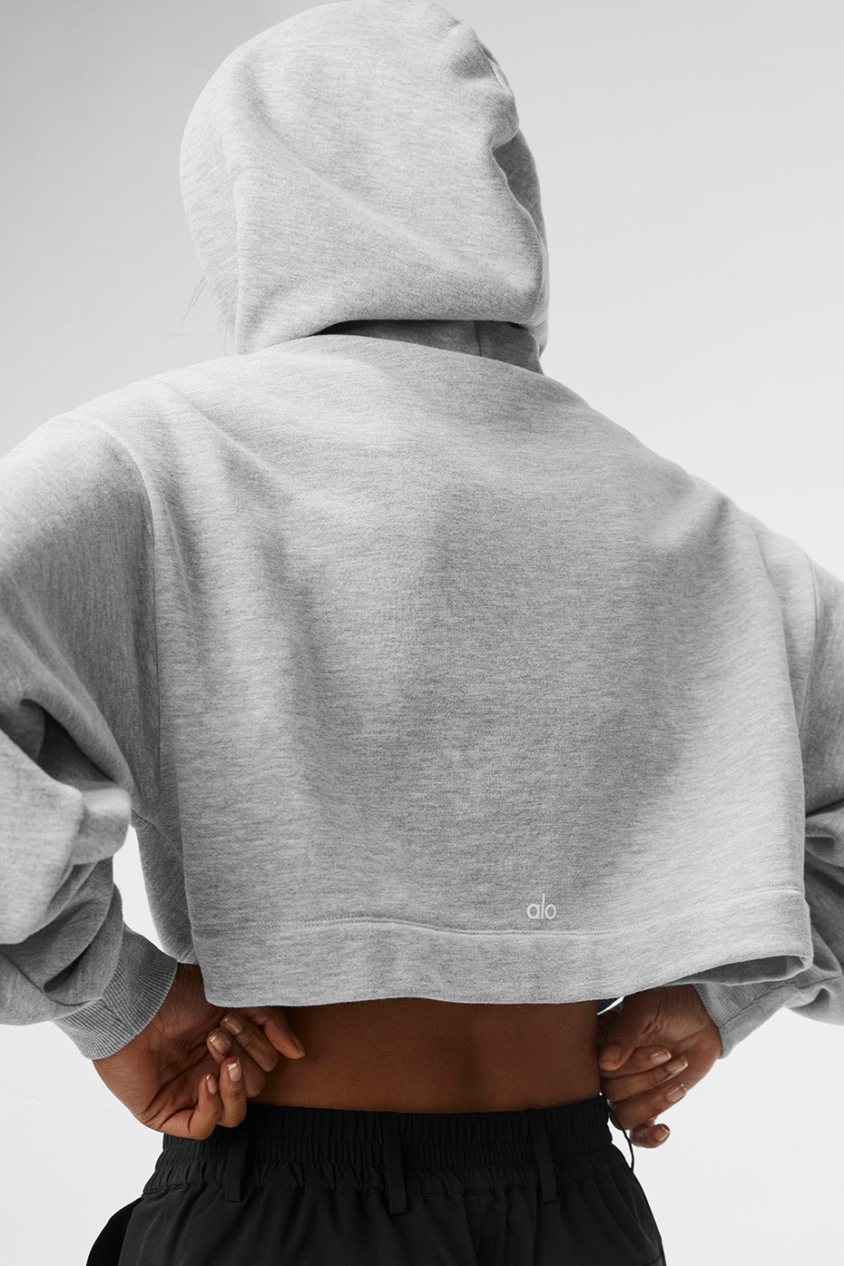 alo Bae Hoodie - Athletic Heather Grey
