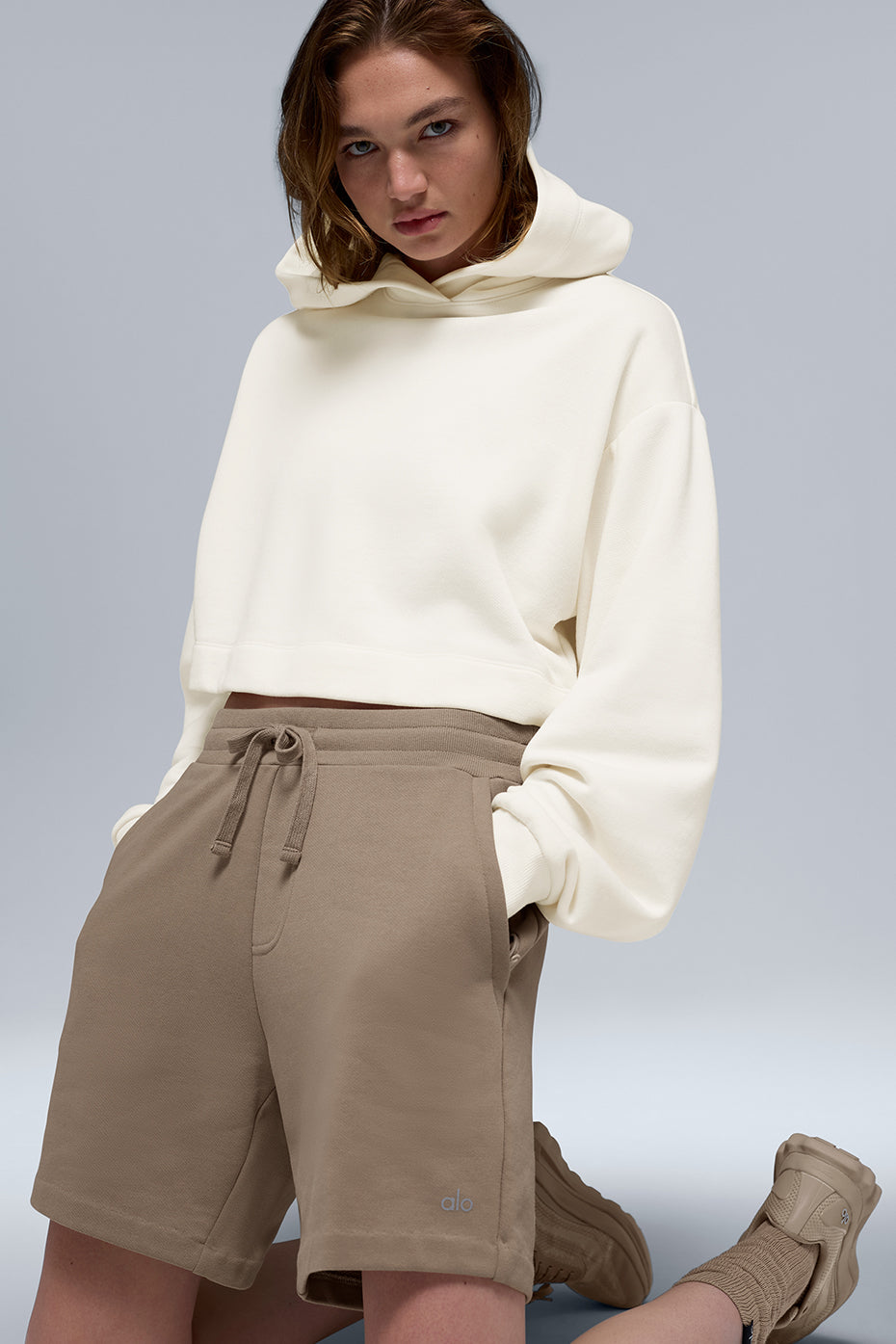 alo Bae Hoodie - Ivory