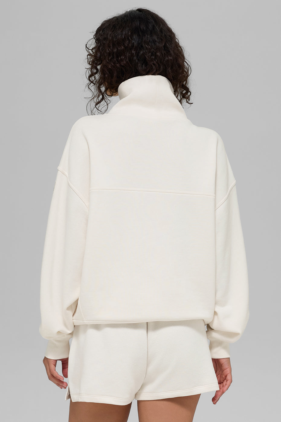 alo Hazy Mock Neck Pullover - Ivory