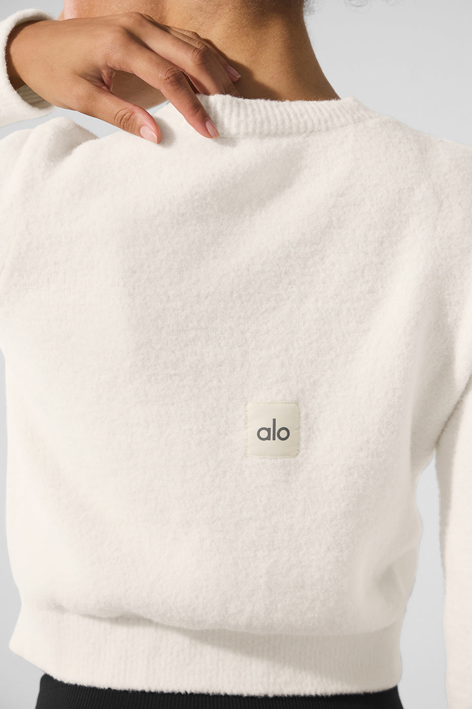 alo Snuggle Up Sweater Cropped Cardigan - Ivory