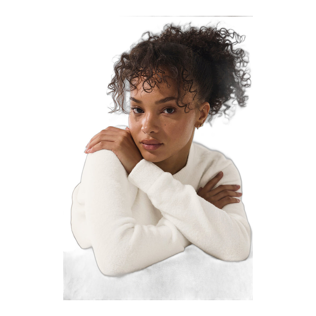 alo Snuggle Up Sweater Cropped Cardigan - Ivory