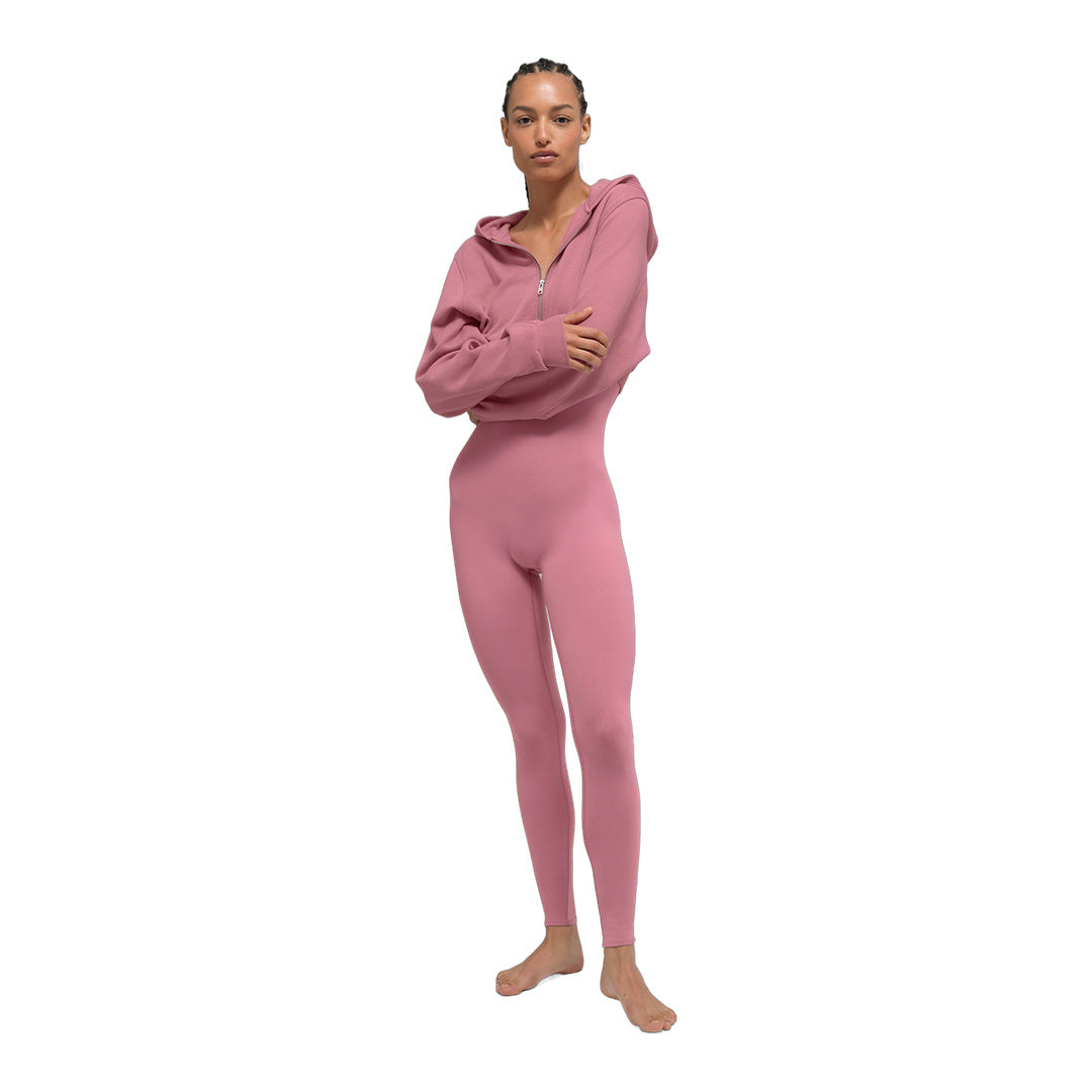 alo Sweet Escape Zip Up Hoodie - Pink Wild Rose