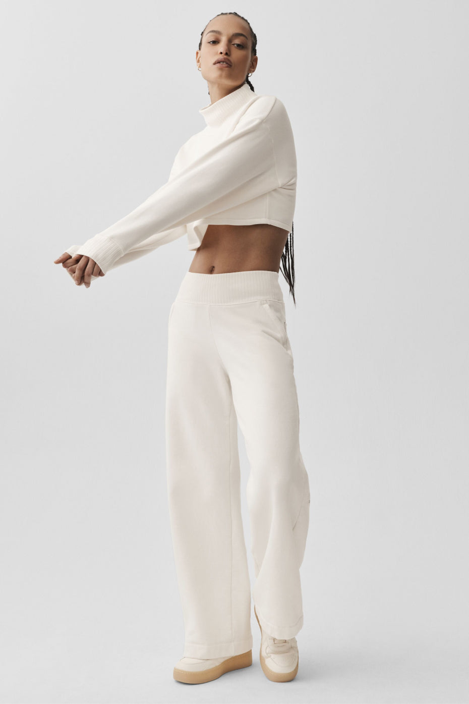 alo Cropped Serenity Coverup - Ivory