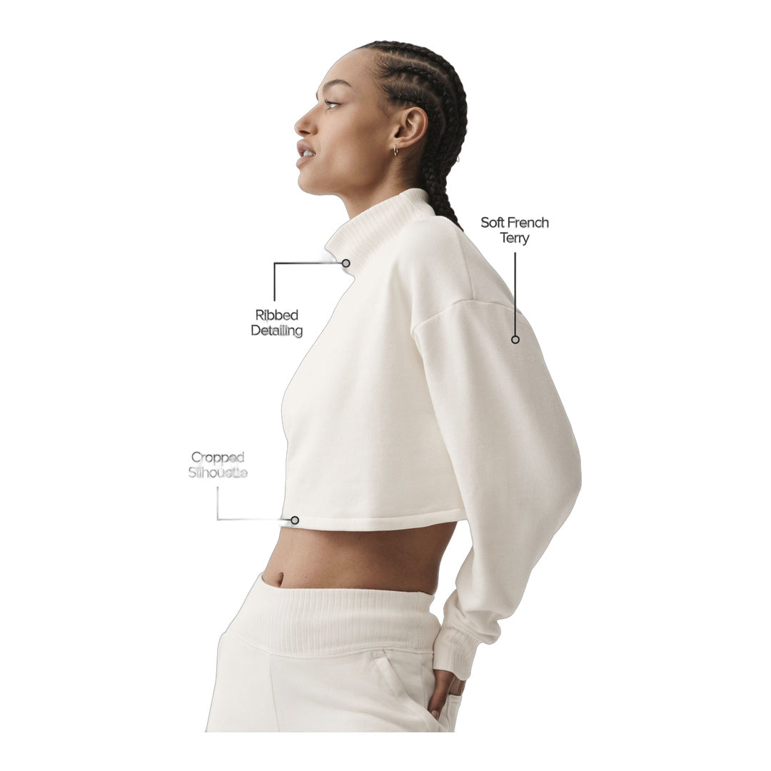 alo Cropped Serenity Coverup - Ivory