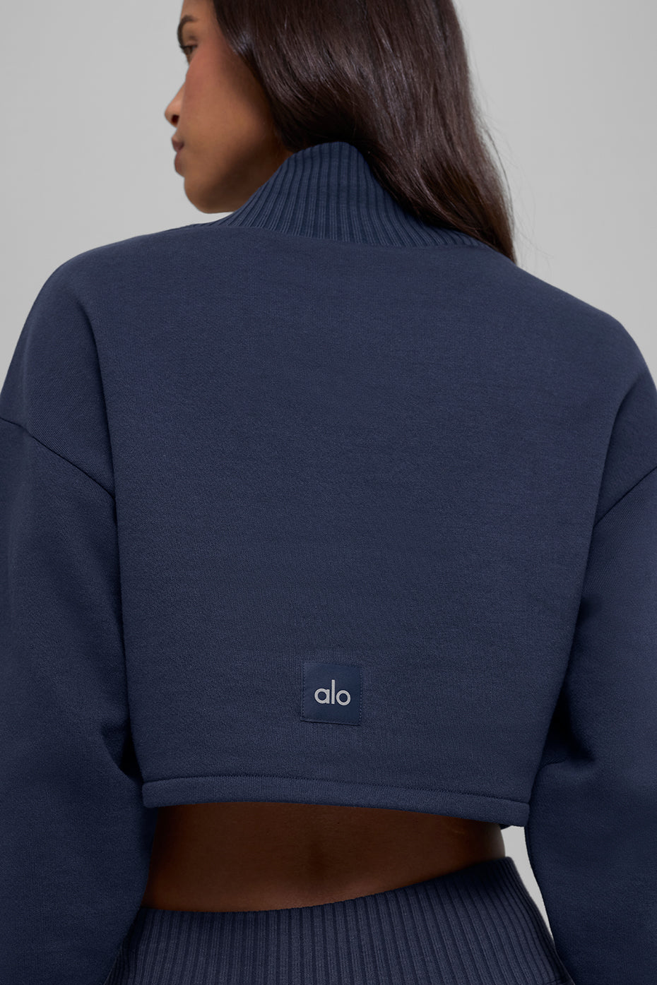 alo Cropped Serenity Coverup - Navy