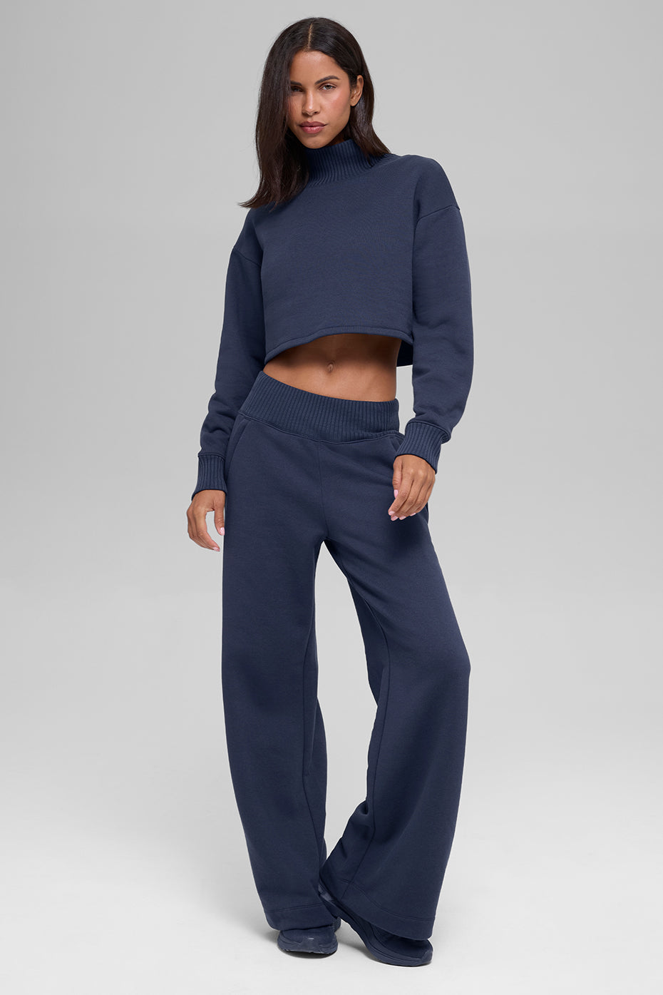 alo Cropped Serenity Coverup - Navy