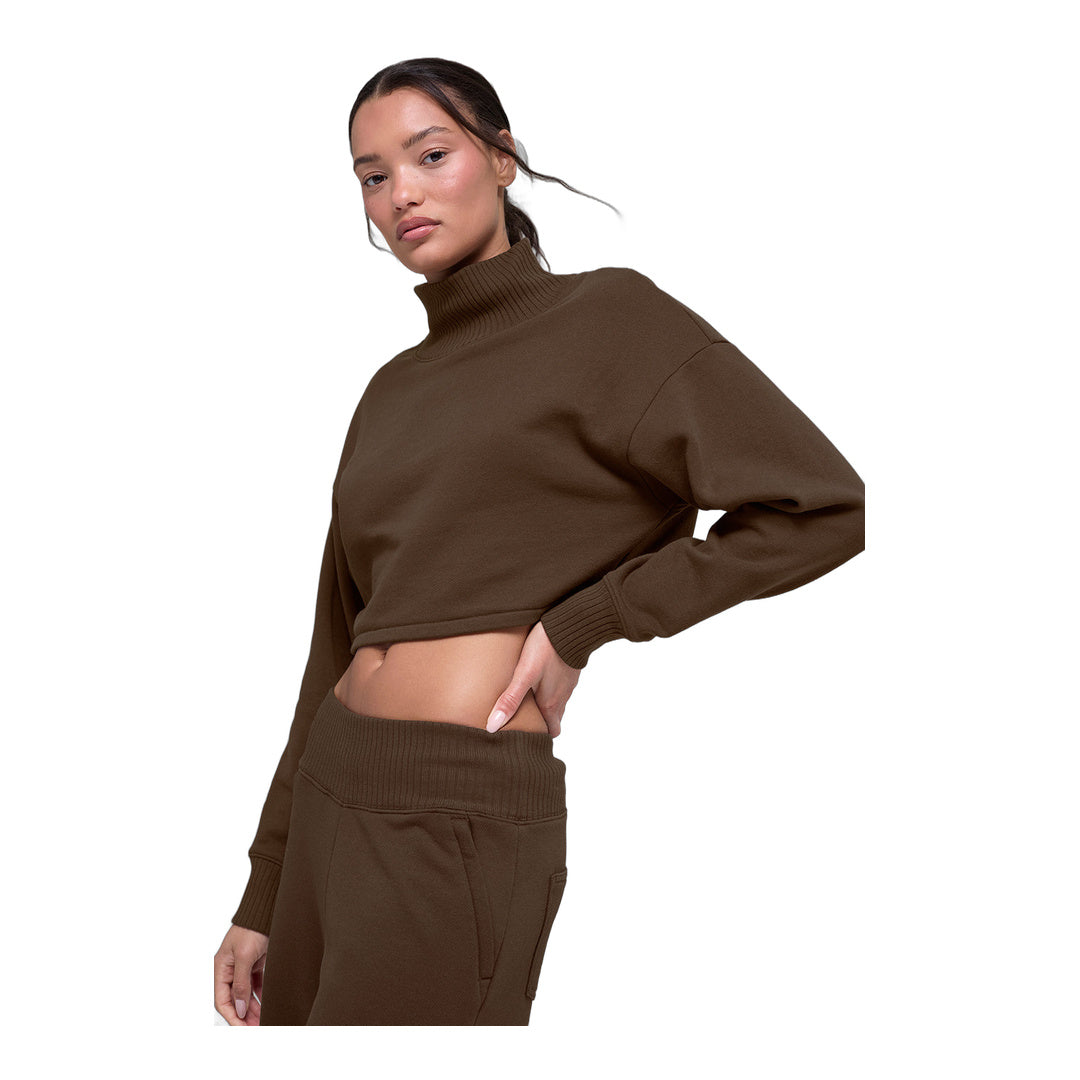 alo Cropped Serenity Coverup - Espresso