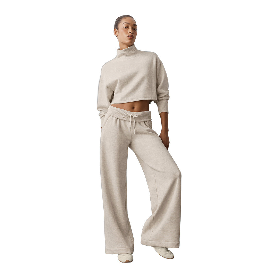 alo Cropped Serenity Coverup - Oatmeal Heather