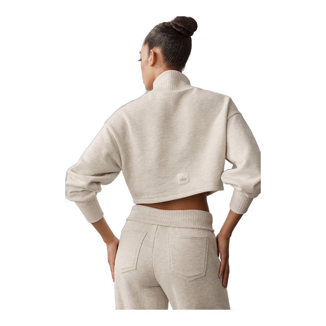 alo Cropped Serenity Coverup - Oatmeal Heather