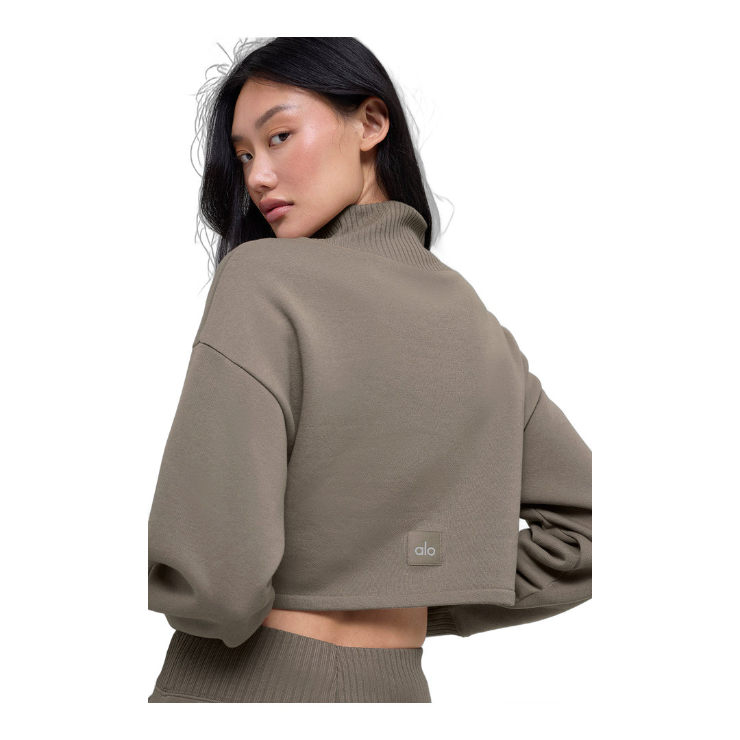 alo Cropped Serenity Coverup - Light Cocoa