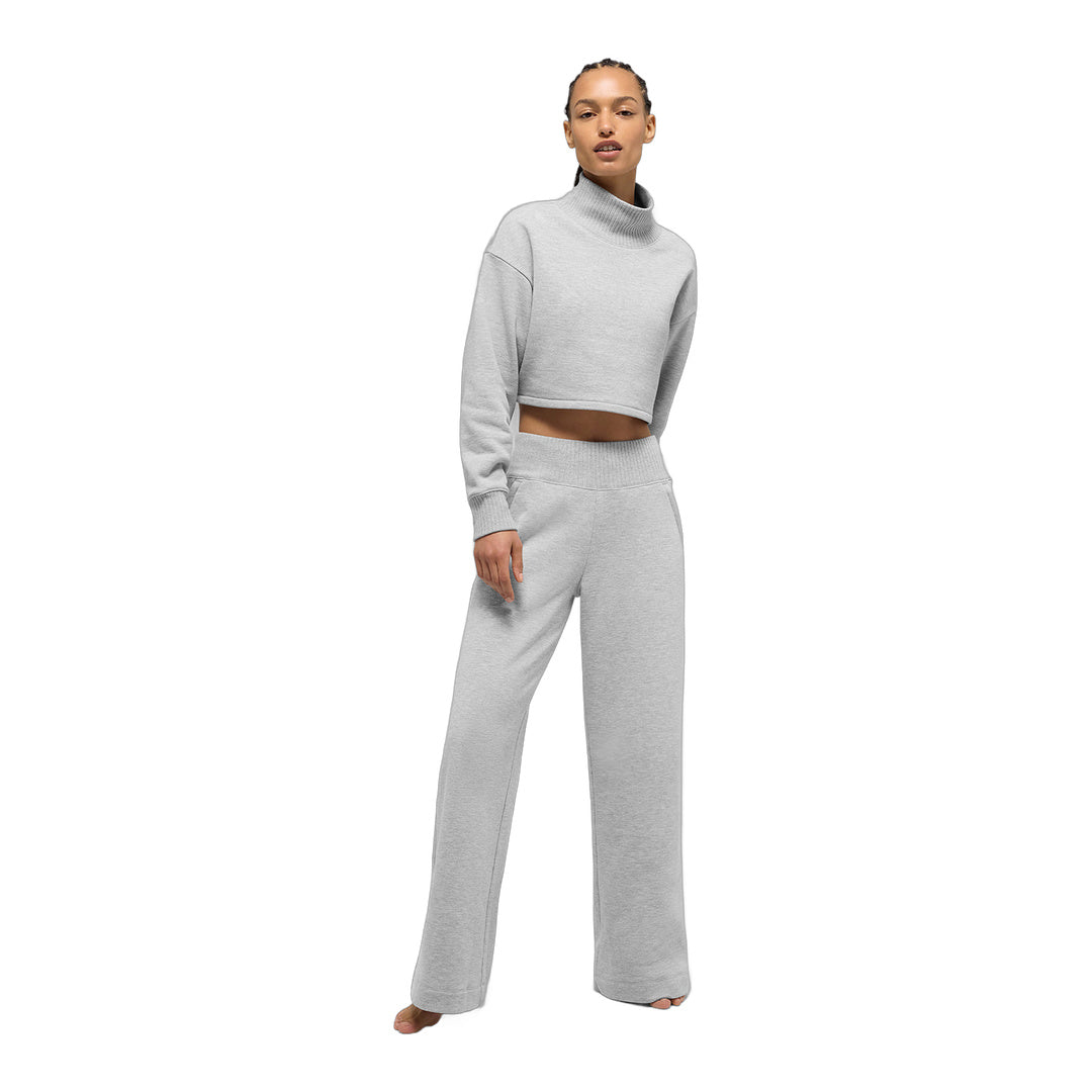 alo Cropped Serenity Coverup - Athletic Heather Grey