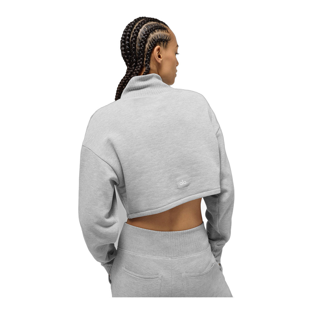 alo Cropped Serenity Coverup - Athletic Heather Grey