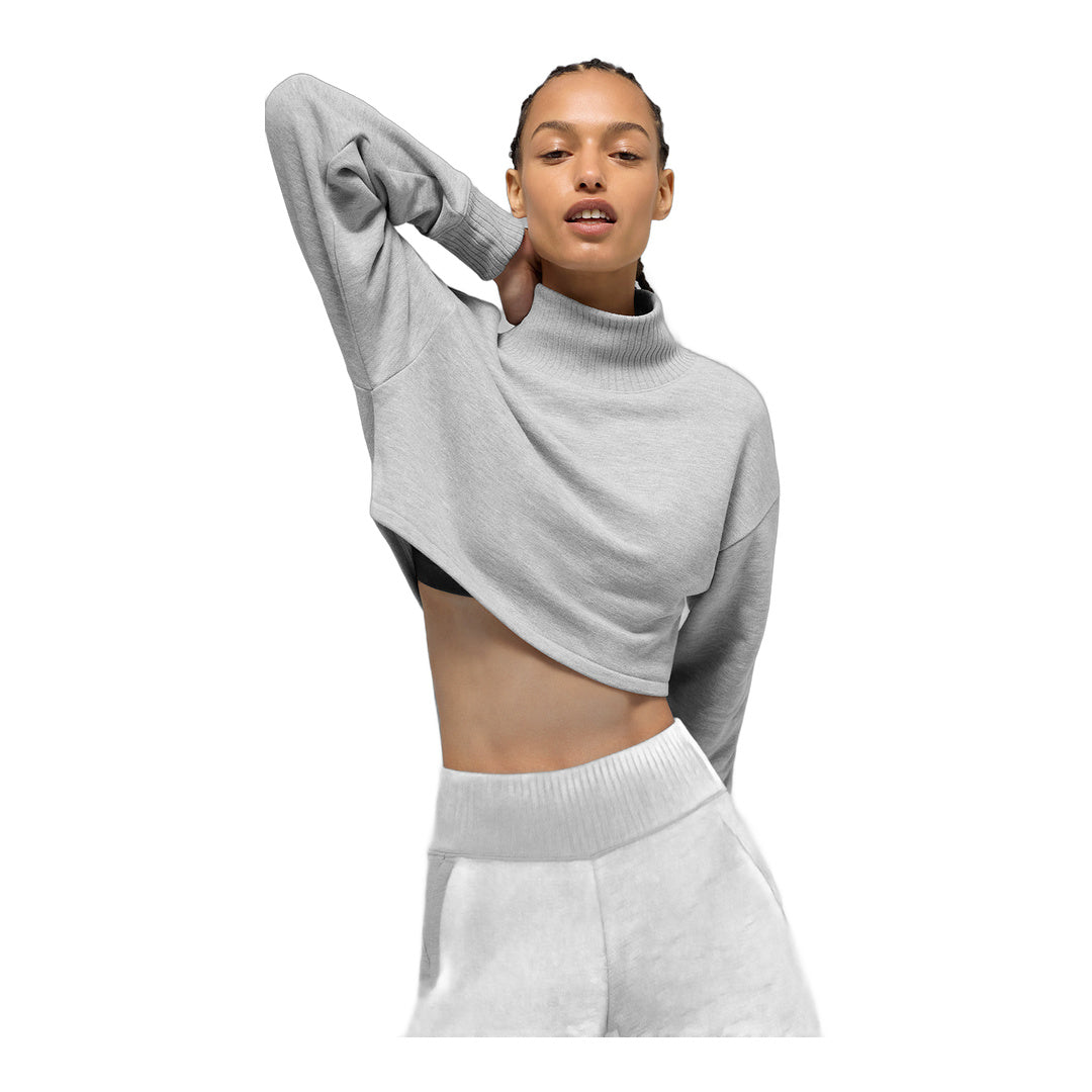 alo Cropped Serenity Coverup - Athletic Heather Grey