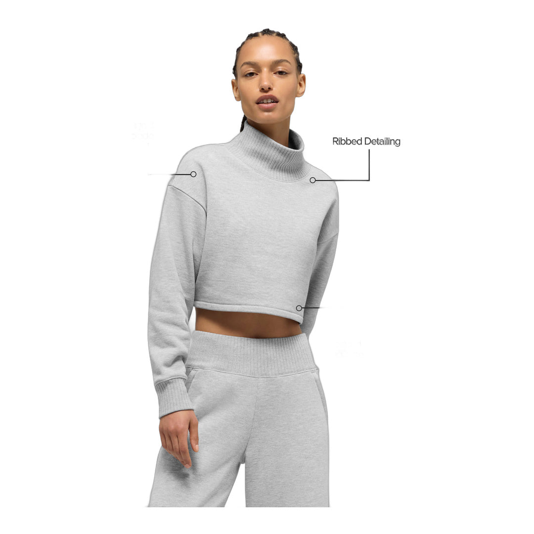 alo Cropped Serenity Coverup - Athletic Heather Grey
