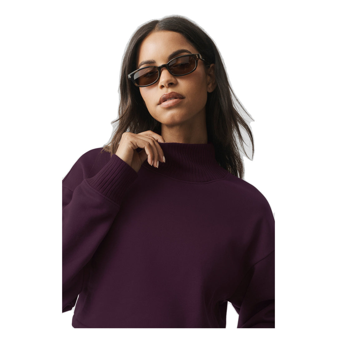 ALO Cropped Serenity Coverup - Rich Bordeaux