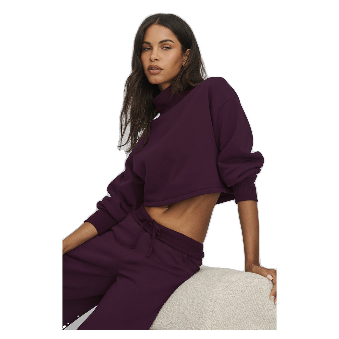 ALO Cropped Serenity Coverup - Rich Bordeaux