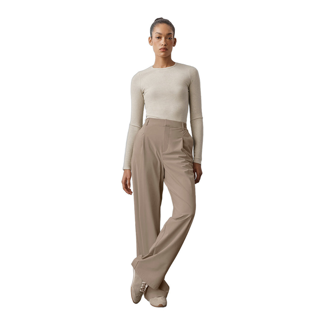 alo Ribbed Modal Long Sleeve - Oatmeal Heather