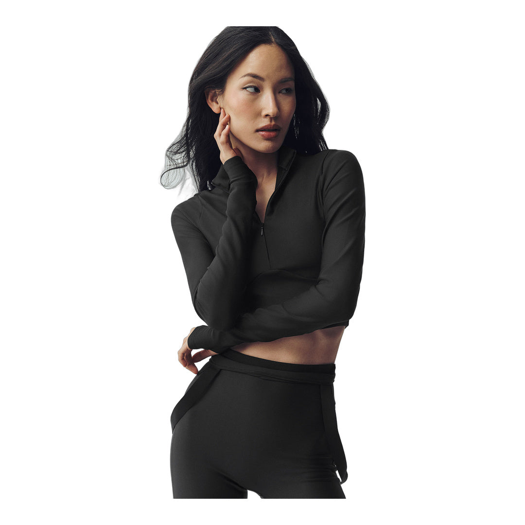 alo Airlift Winter Warm Ski Time Long Sleeve - Black