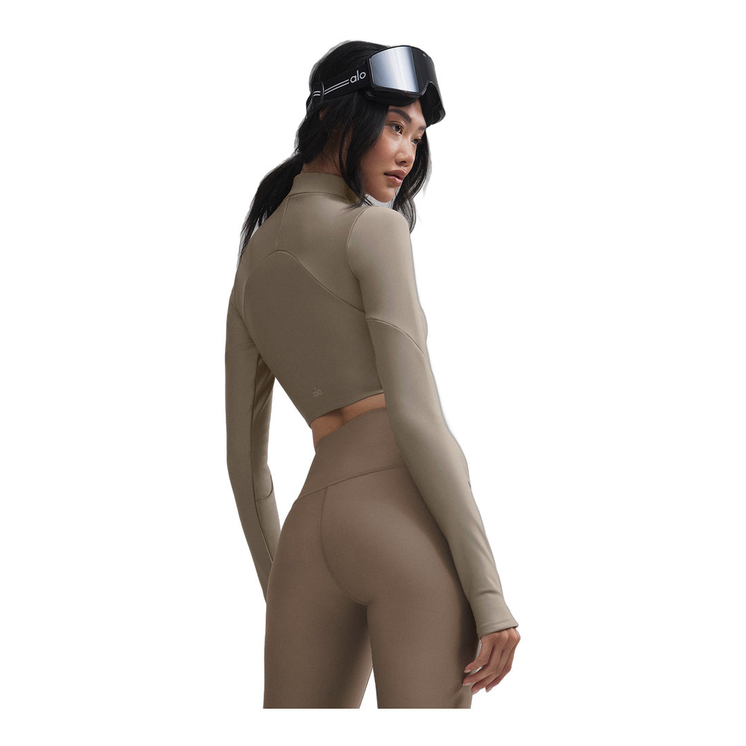 alo Airlift Winter Warm Ski Time Long Sleeve - Light Cocoa