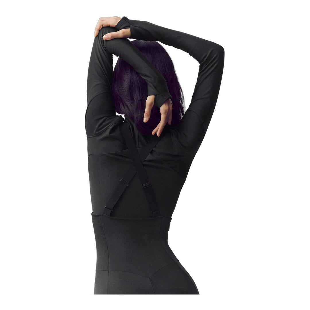 alo Airlift Winter Warm Mesh Ski Time Long Sleeve - Black