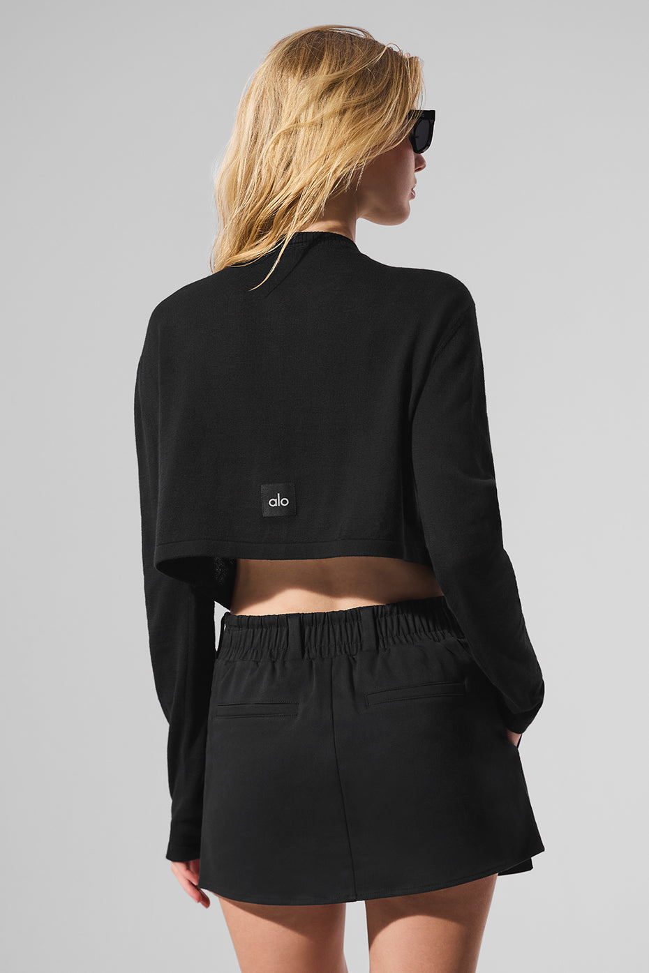 alo Supernatural Sweater Cardigan - Black