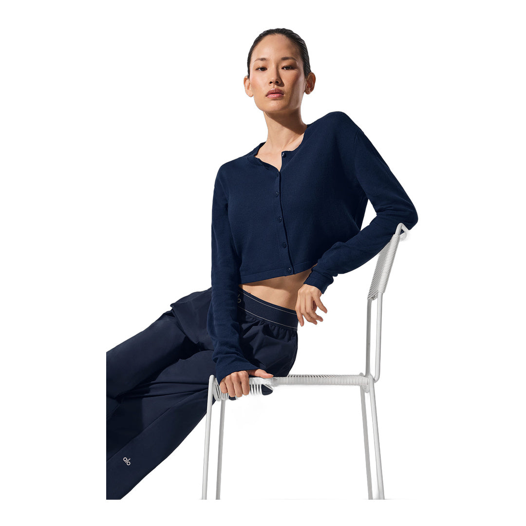 alo Supernatural Sweater Cardigan - Navy