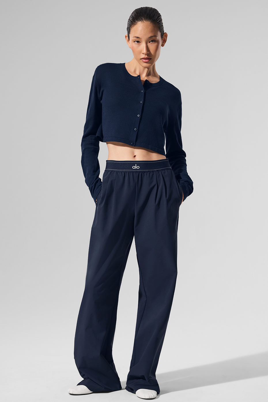 alo Supernatural Sweater Cardigan - Navy