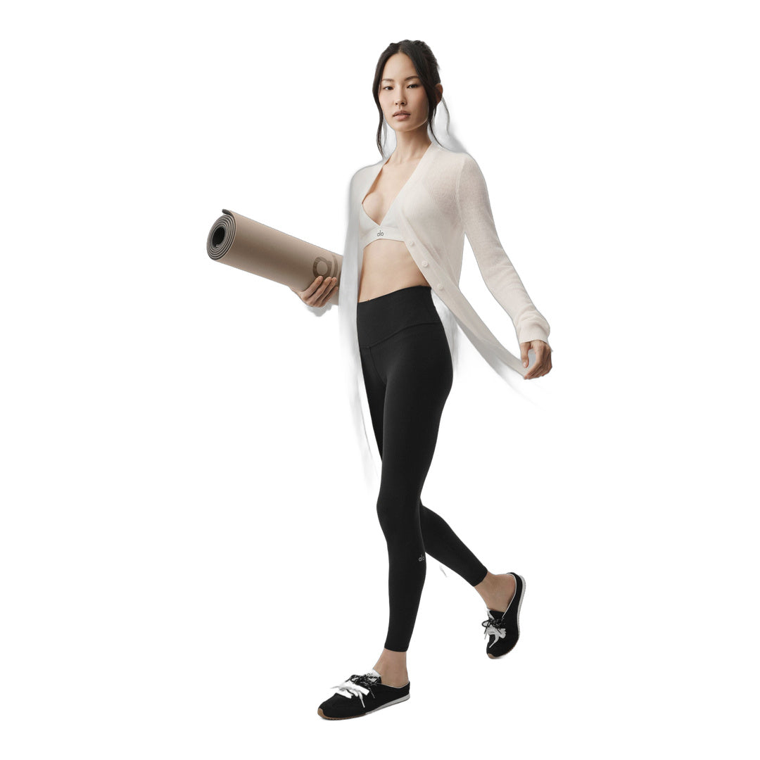alo Sheer Cashmere Long Cardigan - Ivory
