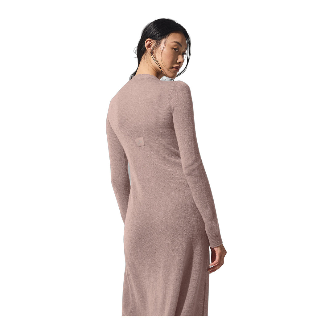 alo Sheer Cashmere Long Cardigan - Taupe