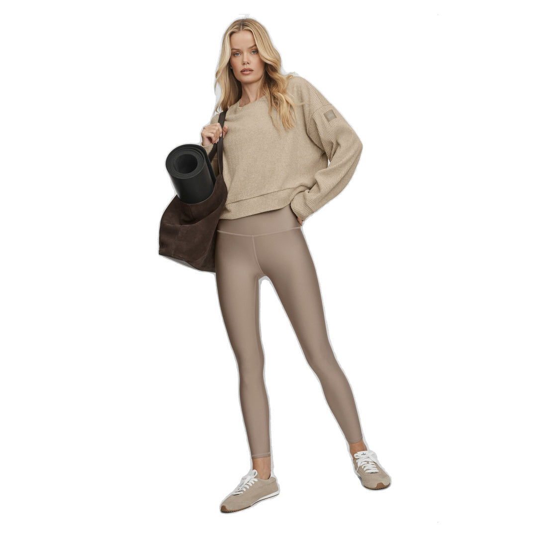 ALO Muse Crew Neck Pullover - Gravel Heather