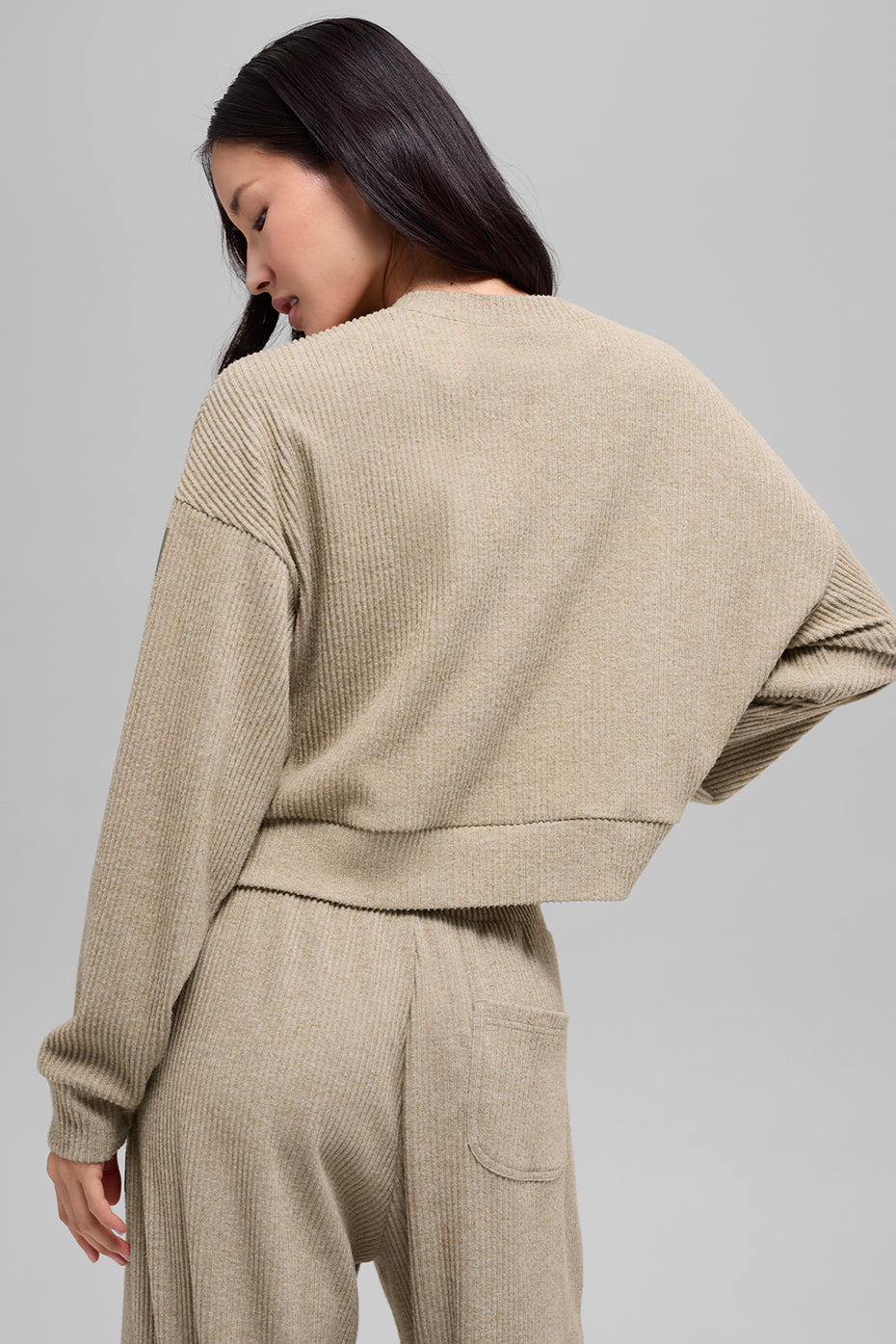 alo Muse Crew Neck Pullover - Gravel Heather