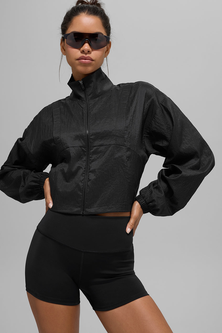 alo Game Time Full Zip Jacket - Black