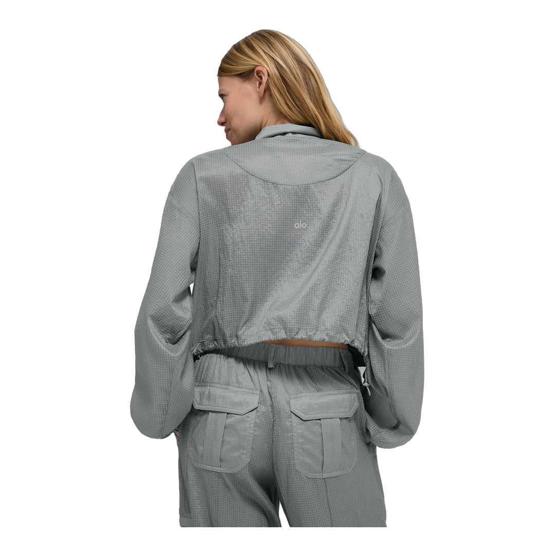 alo Game Time Full Zip Jacket - Lunar Grey