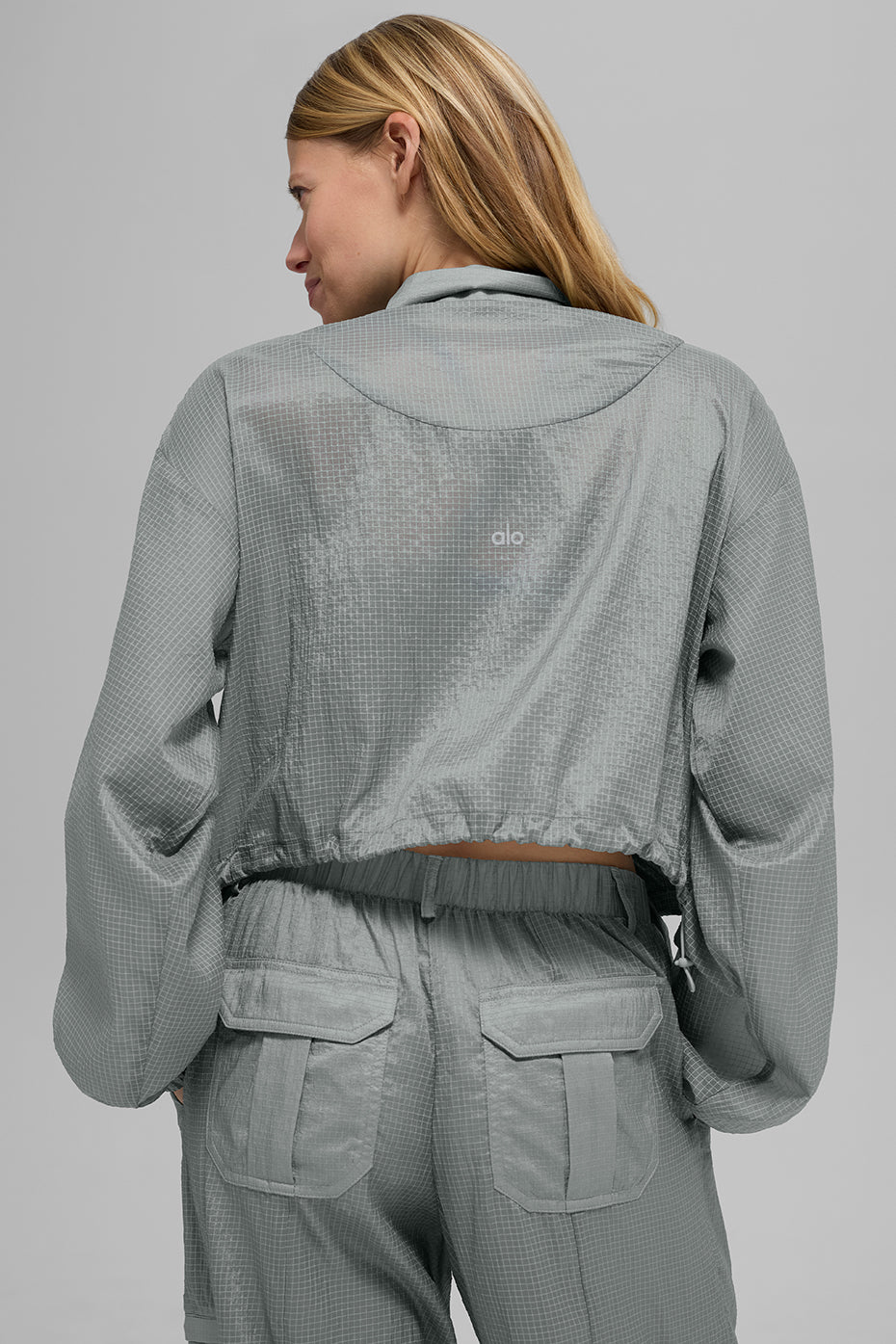 alo Game Time Full Zip Jacket - Lunar Grey